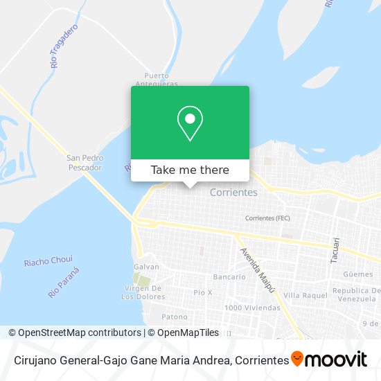 Cirujano General-Gajo Gane Maria Andrea map