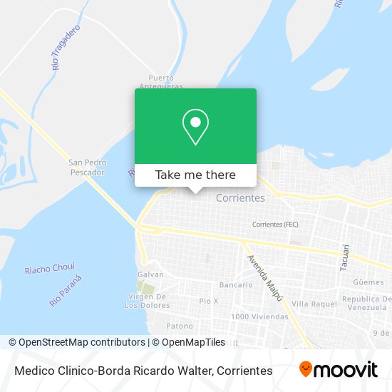 Medico Clinico-Borda Ricardo Walter map