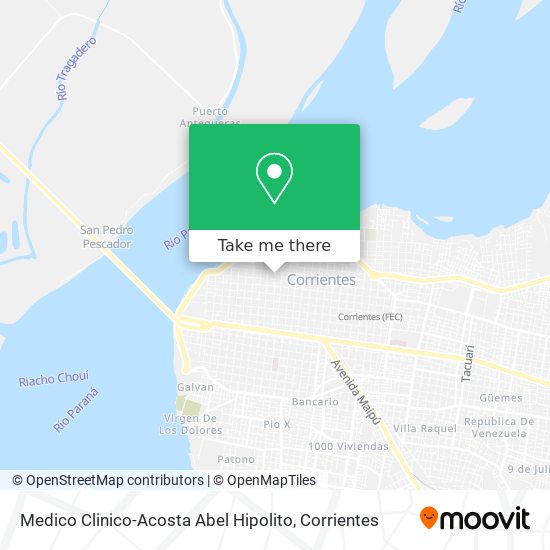 Medico Clinico-Acosta Abel Hipolito map