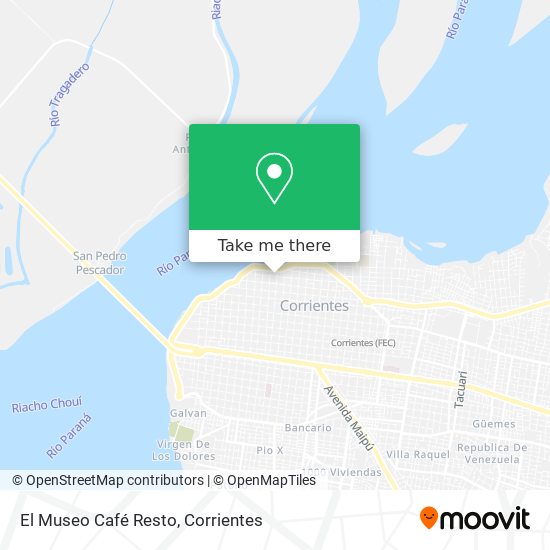 Mapa de El Museo Café Resto