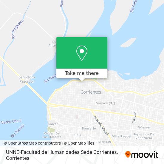 UNNE-Facultad de Humanidades Sede Corrientes map