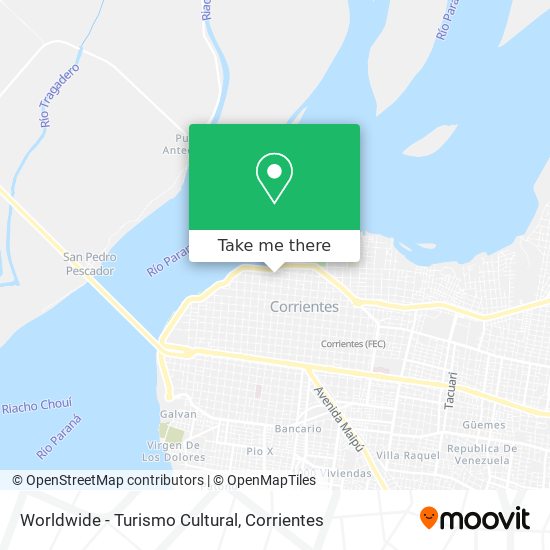 Mapa de Worldwide - Turismo Cultural