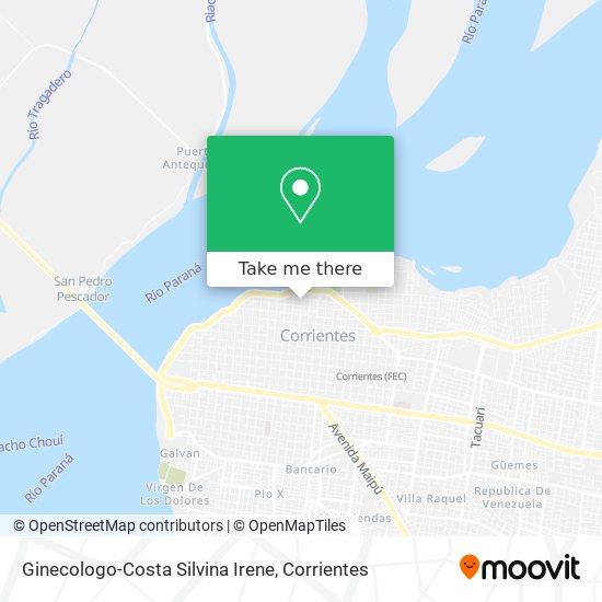 Ginecologo-Costa Silvina Irene map