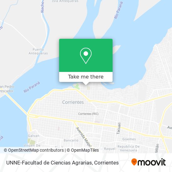 UNNE-Facultad de Ciencias Agrarias map