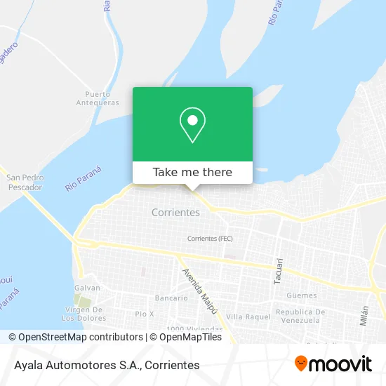 Ayala Automotores S.A. map