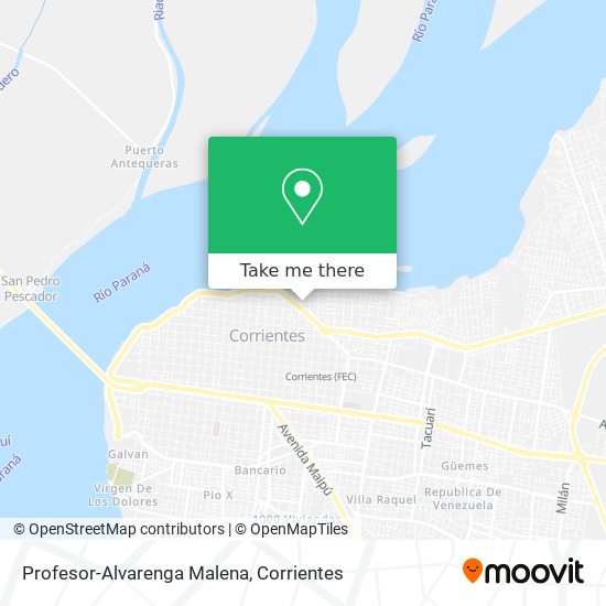 Profesor-Alvarenga Malena map