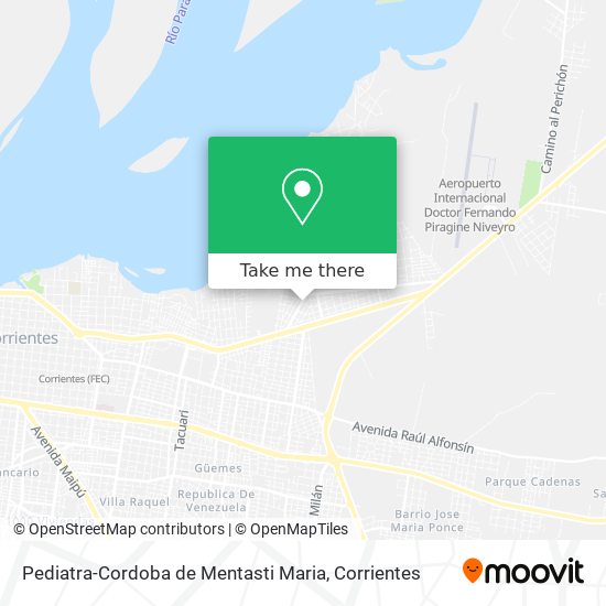 Mapa de Pediatra-Cordoba de Mentasti Maria