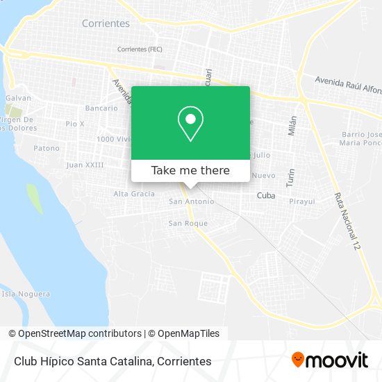 Club Hípico Santa Catalina map