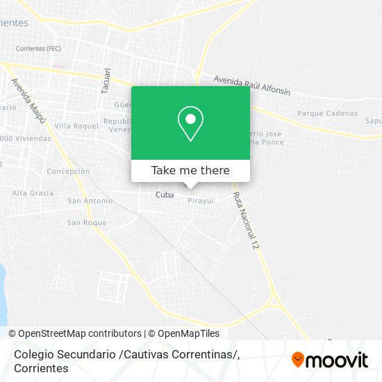 Colegio Secundario /Cautivas Correntinas/ map