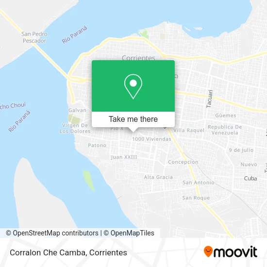 Mapa de Corralon Che Camba
