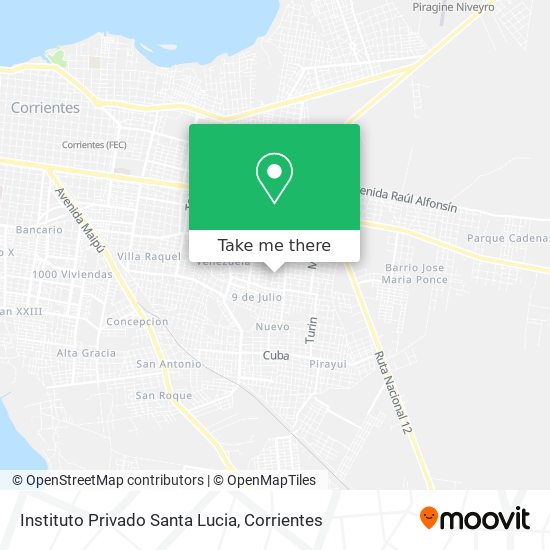 Mapa de Instituto Privado Santa Lucia