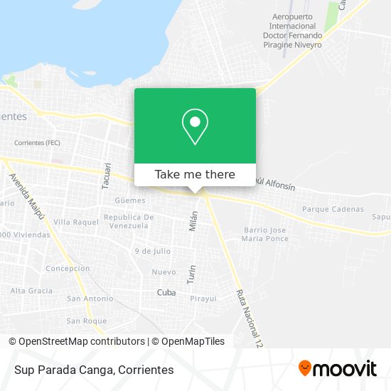 Mapa de Sup Parada Canga