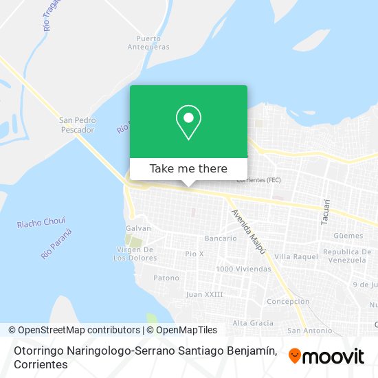 Mapa de Otorringo Naringologo-Serrano Santiago Benjamín