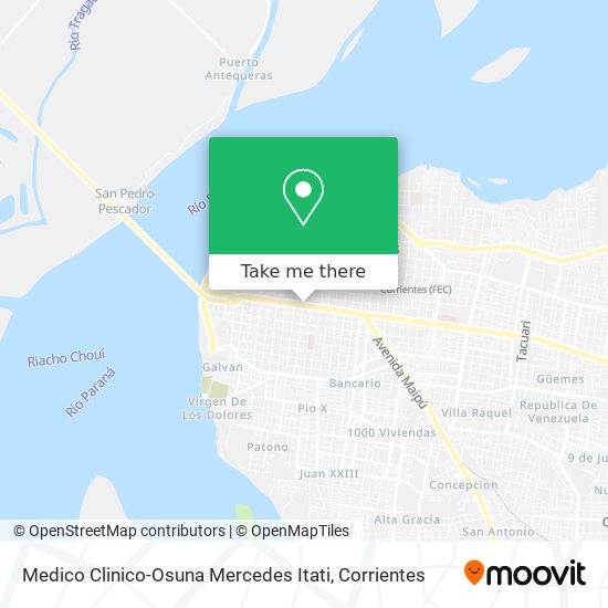 Medico Clinico-Osuna Mercedes Itati map