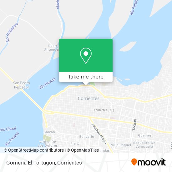 Gomería El Tortugón map