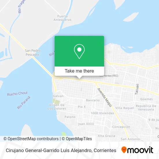 Mapa de Cirujano General-Garrido Luis Alejandro