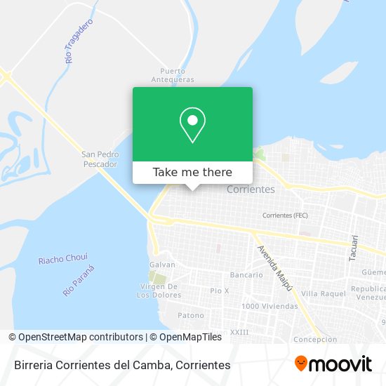 Mapa de Birreria Corrientes del Camba