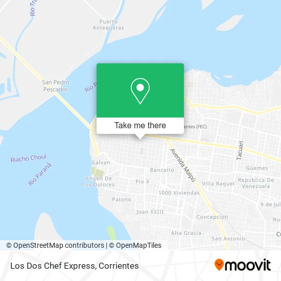 Los Dos Chef Express map