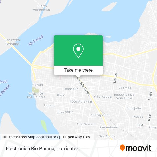 Mapa de Electronica Rio Parana