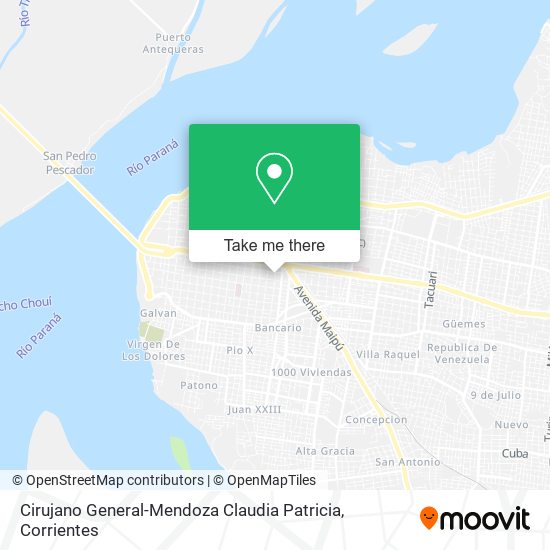 Cirujano General-Mendoza Claudia Patricia map