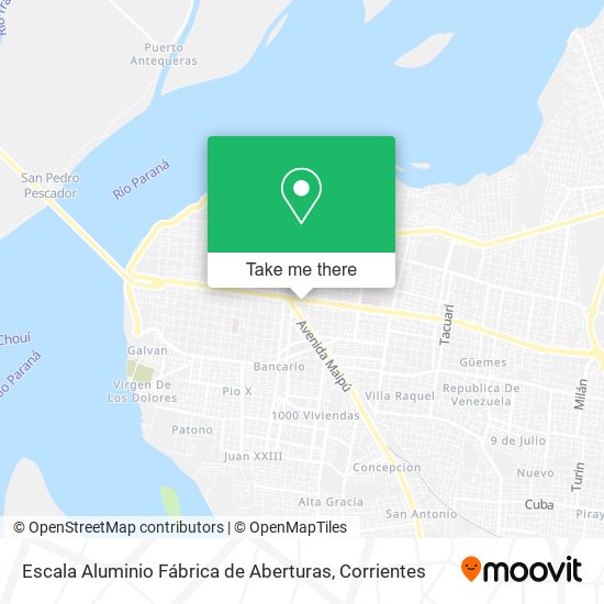 Mapa de Escala Aluminio Fábrica de Aberturas