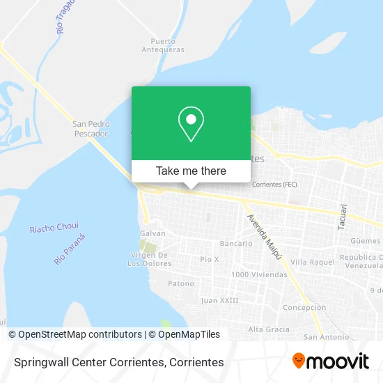 Springwall Center Corrientes map