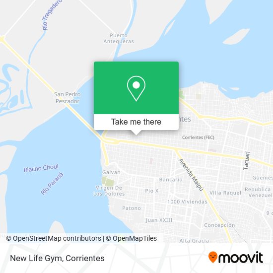 New Life Gym map