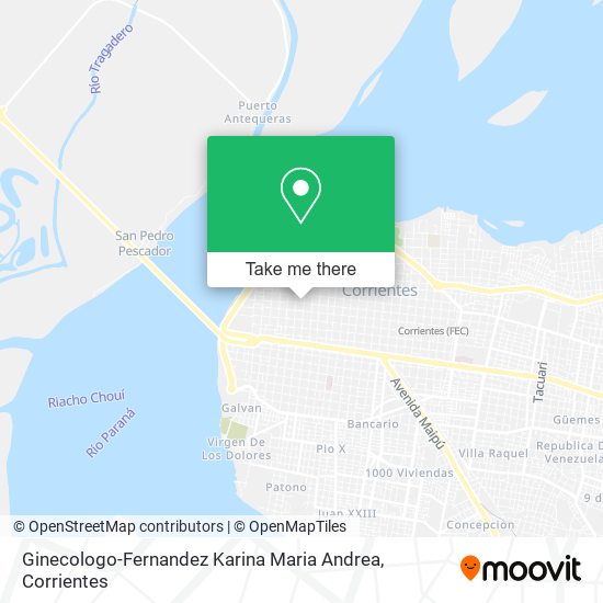 Mapa de Ginecologo-Fernandez Karina Maria Andrea