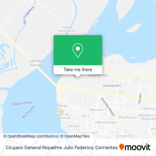 Mapa de Cirujano General-Riquelme Julio Federico