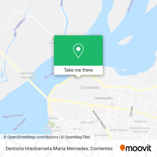 Mapa de Dentista-Uresberoeta Maria Mercedes