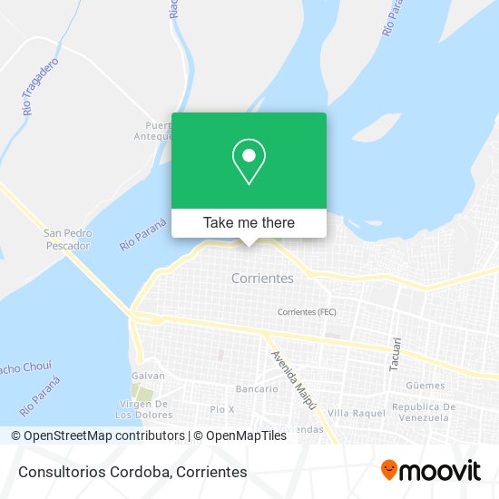 Consultorios Cordoba map