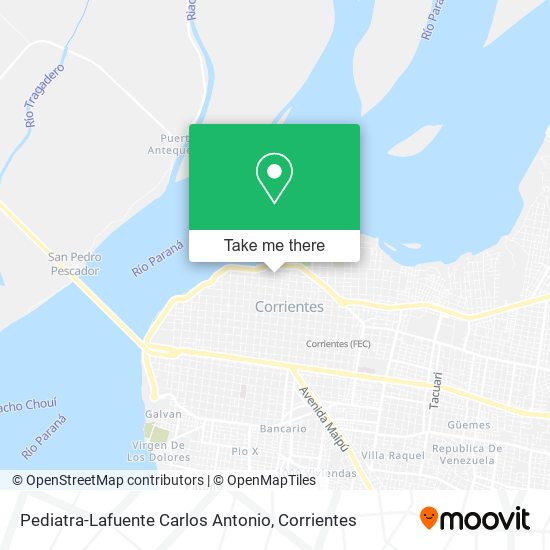 Pediatra-Lafuente Carlos Antonio map