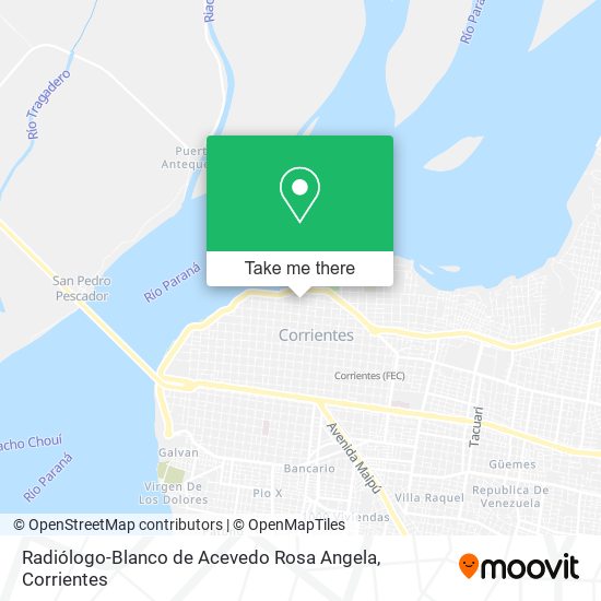 Radiólogo-Blanco de Acevedo Rosa Angela map