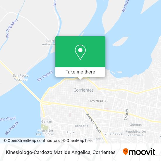 Mapa de Kinesiologo-Cardozo Matilde Angelica