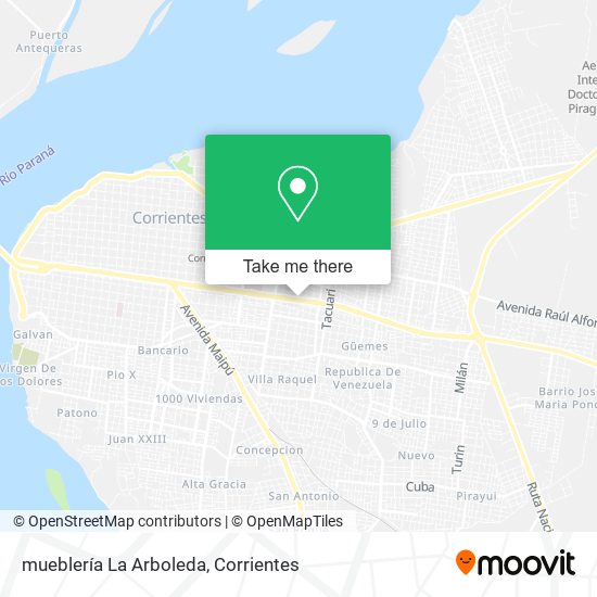 Mapa de mueblería La Arboleda
