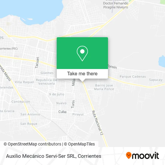 Auxilio Mecánico Servi-Ser SRL map