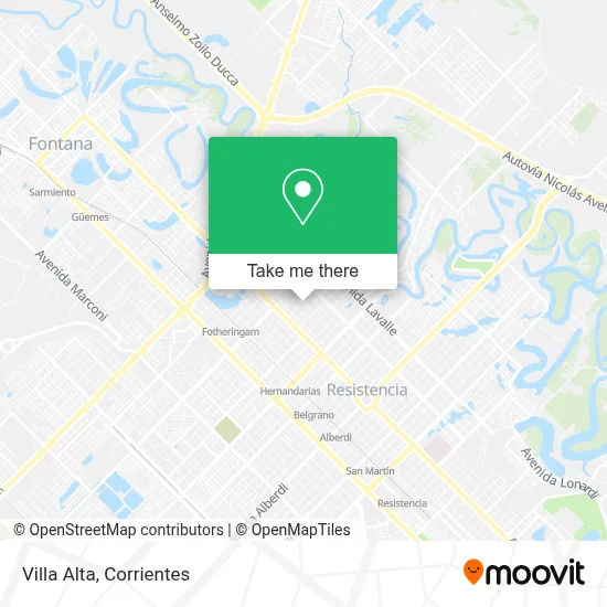 Villa Alta map