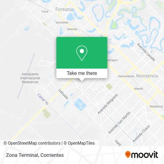 Mapa de Zona Terminal