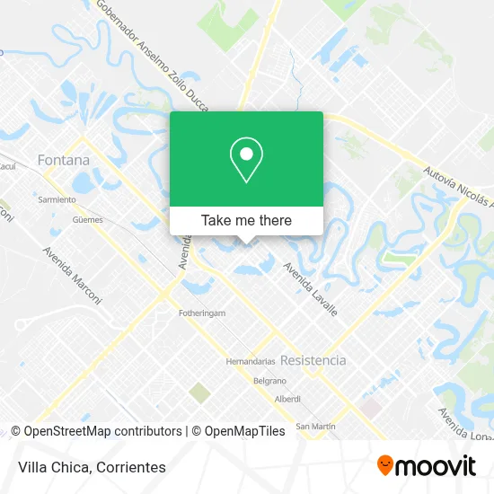 Villa Chica map