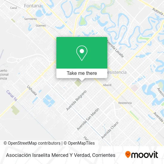 Mapa de Asociación Israelita Merced Y Verdad