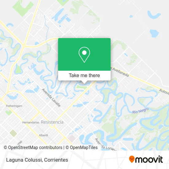 Laguna Colussi map