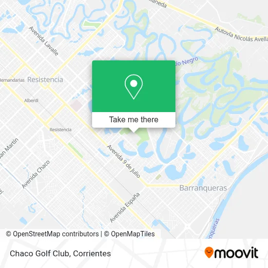 Chaco Golf Club map