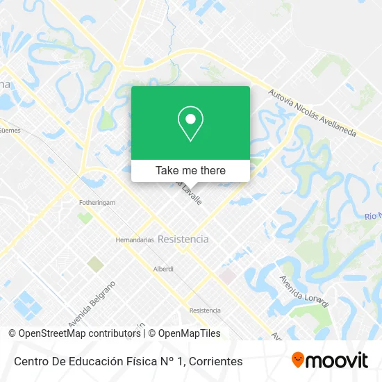 Mapa de Centro De Educación Física Nº 1