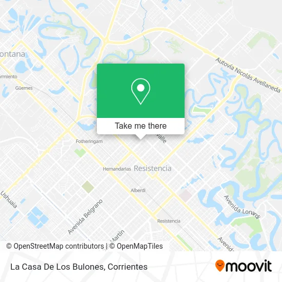 La Casa De Los Bulones map