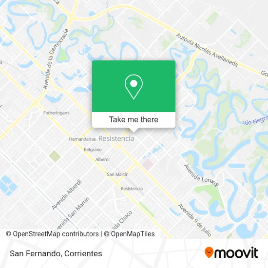 San Fernando map