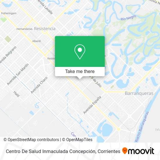 Mapa de Centro De Salud Inmaculada Concepción