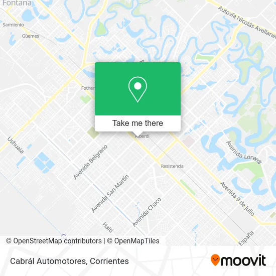 Mapa de Cabrál Automotores