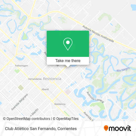 Club Atlético San Fernando map