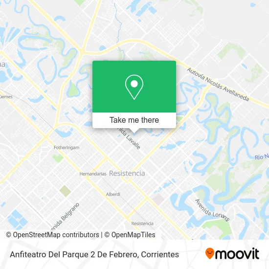 Mapa de Anfiteatro Del Parque 2 De Febrero
