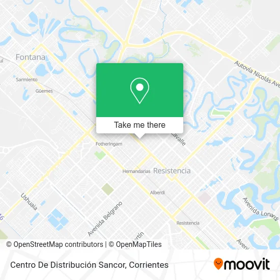 Mapa de Centro De Distribución Sancor